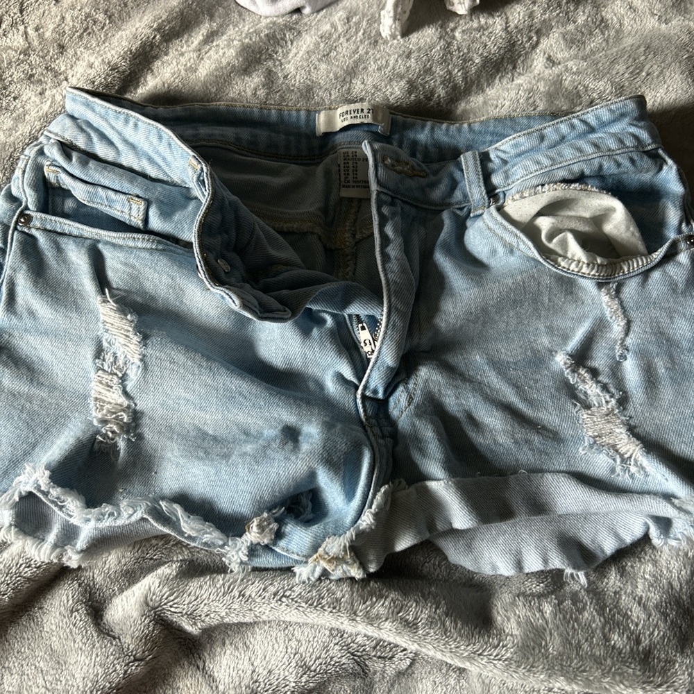 forever 21 denim shorts